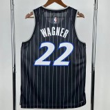 25-26 Magic WAGNER #22 Black Top Quality Hot Pressing NBA Jersey (Trapeze Edition) 飞人版