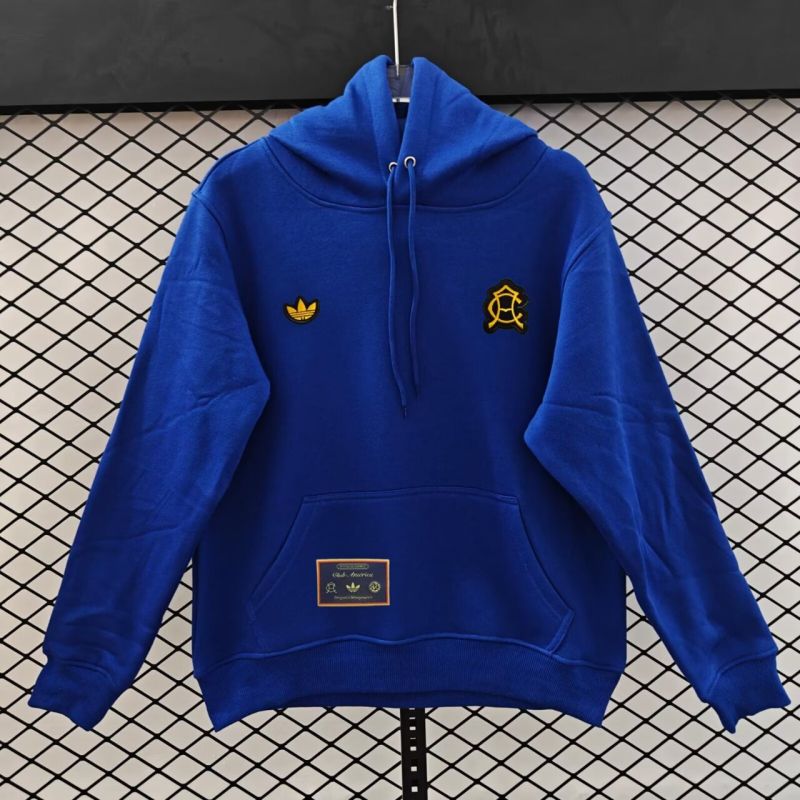 2025-26 Mens Club America Hoodie Fancy blue Football Hoody
