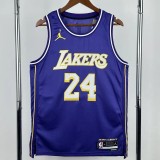 25-26 Lakers BRYANT #24 Purple Top Quality Hot Pressing NBA Jersey (Trapeze Edition) 飞人版
