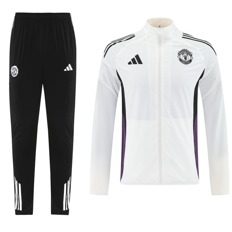 2025-26 Mens Manchester United white Jacket Tracksuit