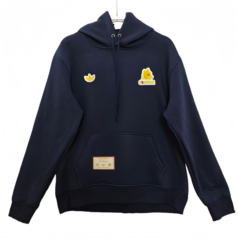 2025-26 Mens Roma Training Hoodie Royal blue Football Hoody