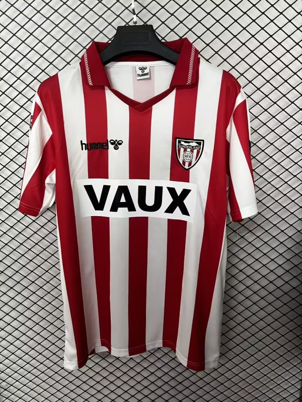 1991 Mens Sunderland Home Retro Soccer Jersey