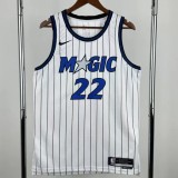25-26 Magic WAGNER #22 White Top Quality Hot Pressing NBA Jersey(条纹)