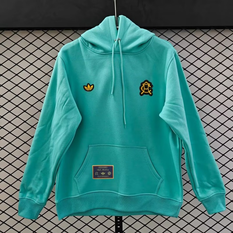 2025-26 Mens Club America Hoodie Light green Football Hoody