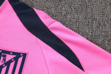 2024-25 Kids Atletico Madrid  pink  Half-pull  Tracksuit