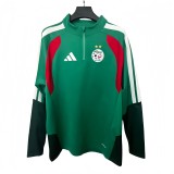 2025-26 Algeria Green Half Pull Sportswear Top