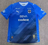 2025-26 Mens Monterrey Third away blue Player version Soccer Jersey