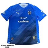 2025-26 Mens Monterrey Third away blue Player version Soccer Jersey