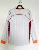 1999-00 Mens Retro  Roma  white away Long sleeve Jersey