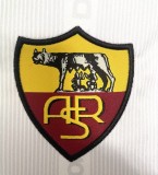 1999-00 Mens Retro  Roma  white away Long sleeve Jersey