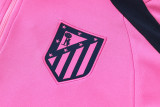 2024-25 Kids Atletico Madrid  pink  Half-pull  Tracksuit