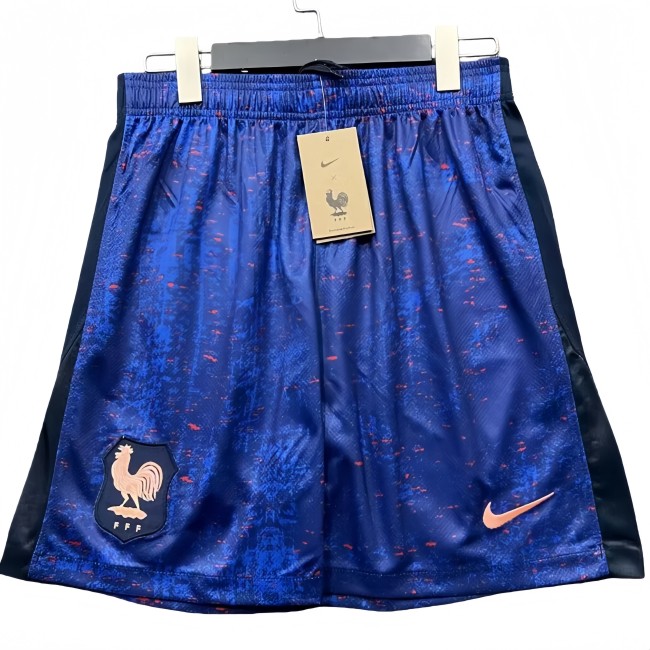 2025-26 Mens France home Royal blue Shorts Pants