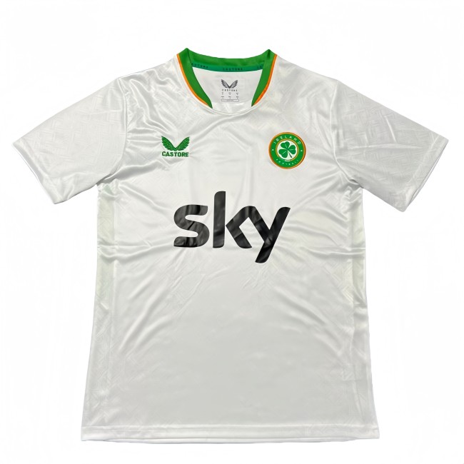 2025-26 Mens Ireland  away white Fans Soccer Jersey