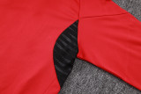 2025-26 KIDS Manchester United red Half-pull Tracksuit