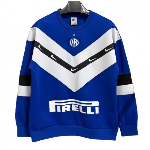 2025-26 Mens Inter Milan  blue Hoodie (无帽卫衣)