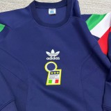 2025-26 Mens Italy blue Hoodie (无帽卫衣)