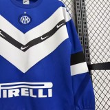 2025-26 Mens Inter Milan  blue Hoodie (无帽卫衣)