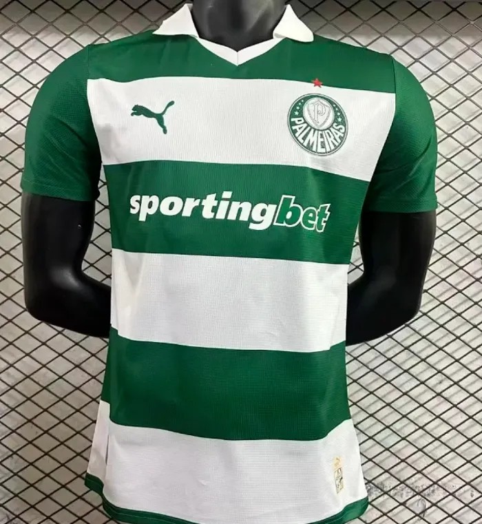 2025-26 Mens Palmeiras  Green White Special Edition  Player version Soccer Jersey