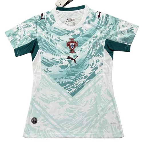 2026-27 Women Portugal away white blue soccer Jersey