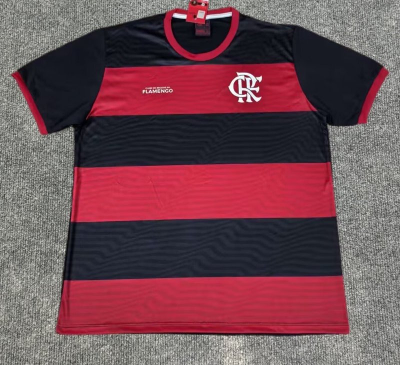 2025-26 Mens Flamengo red black soccer Jersey