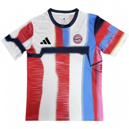 2025-26 Mens Bayern Munich Red White Special Edition soccer Jersey