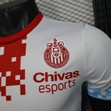2025-26 Mens Chivas Player version white Soccer Jersey