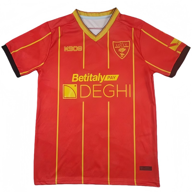 2025-26 Mens Lecce Third away red Soccer Jersey