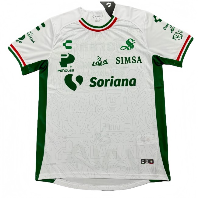 2025-26 Mens Santos Laguna Third away white Fans Soccer Jersey