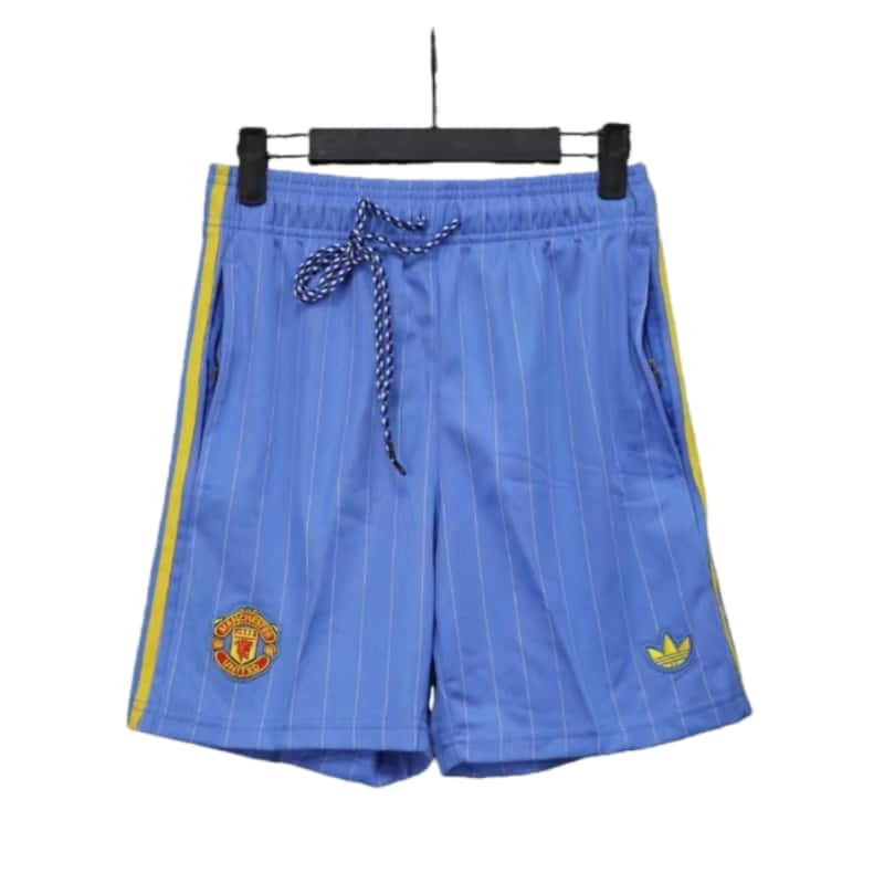 2025-26 Mens Manchester United Casual Edition Blue Icon Shorts Pants