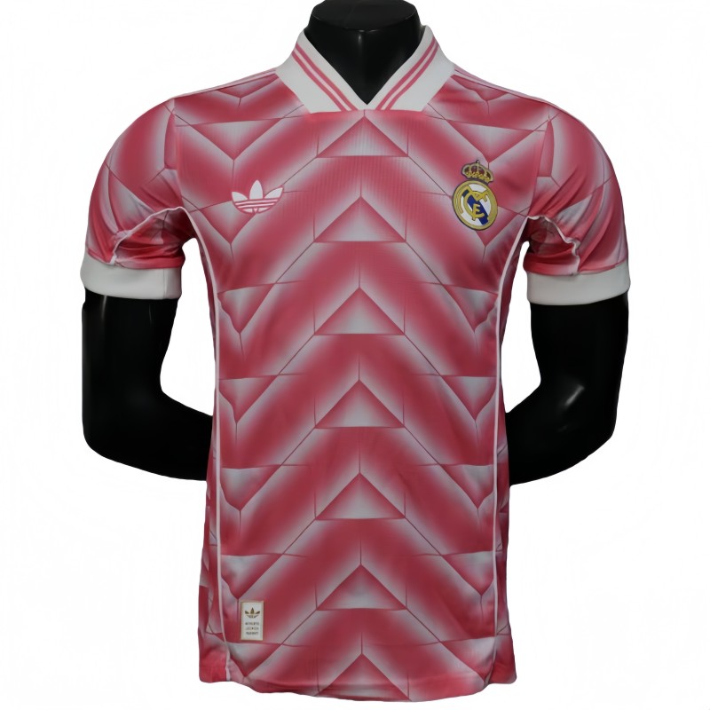 2025-26 Mens Real Madrid Pink Special Edition  Player Soccer Jersey