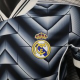 2025-26 Mens Real Madrid Black Blue Special Edition  Player Soccer Jersey