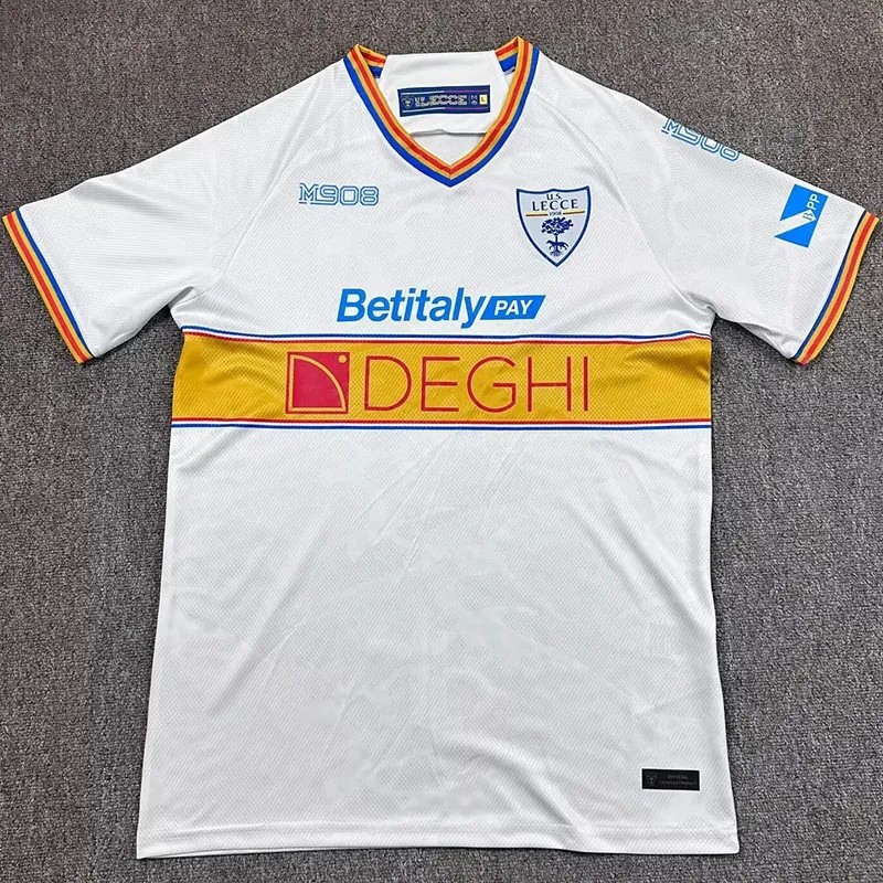 2025-26 Mens Lecce away white Soccer Jersey