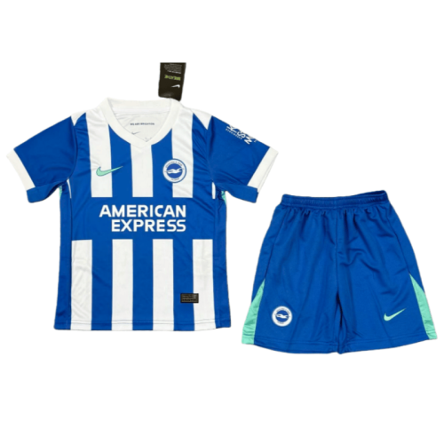 2025-26 Kids Brighton home Soccer Jersey