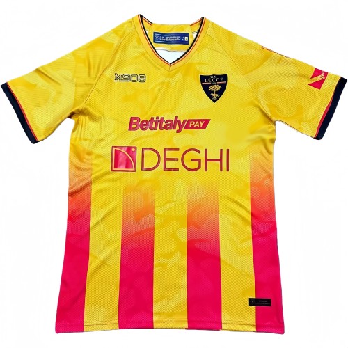 2025-26 Mens Lecce home yellow Soccer Jersey