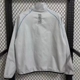 2025-26 Mens Napoli Grey White Embroidery Windbreaker