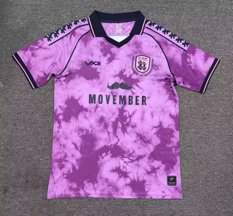 2025-26 Mens Hashtag United home Purple Fans Soccer Jersey