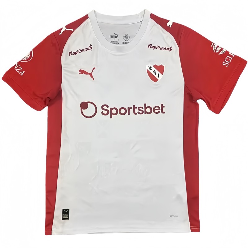 2025-26 CA Independiente White Red Fans Soccer Jersey