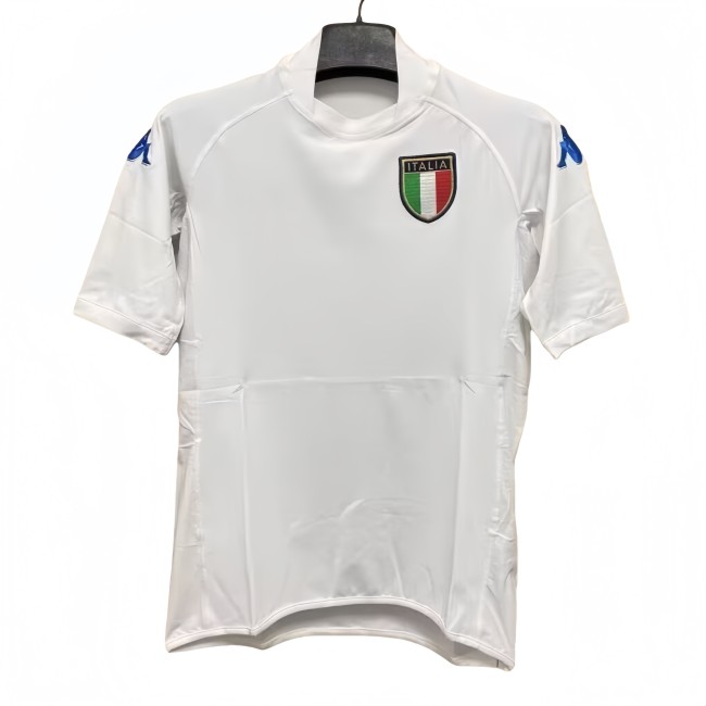 2002 Mens Retro Italy  Away soccer Jersey