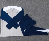 2025-26 Kids Tottenham Hotspur light gray Half pull Tracksuit #E25185