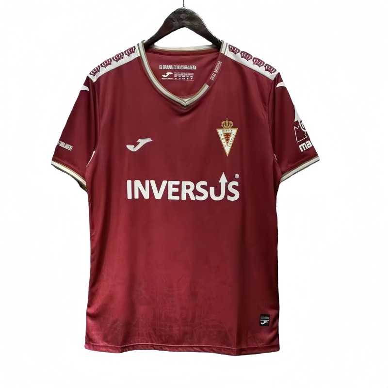 2025-26 Mens Real Murcia Home red Soccer Jersey