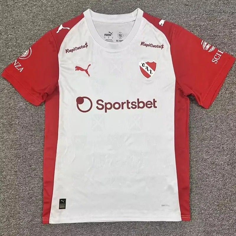 2025-26 CA Independiente White Red Fans Soccer Jersey