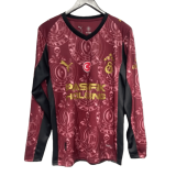 2025-26 Mens Galatasaray red Third away long sleeve Soccer Jersey