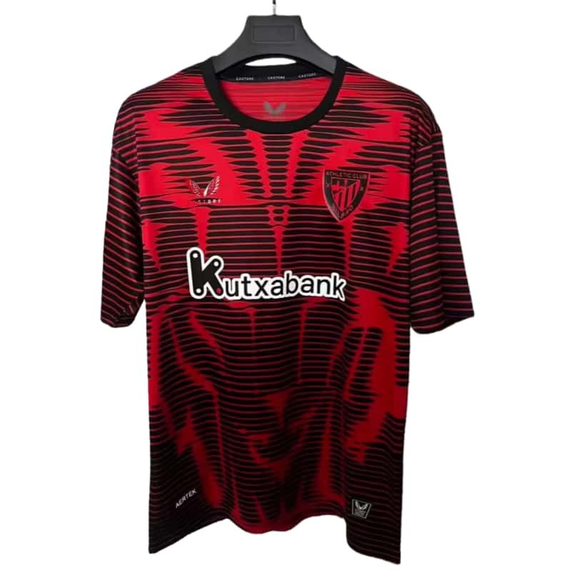 2025-26 Mens Athletic Bilbao Fourth away red soccer Jersey