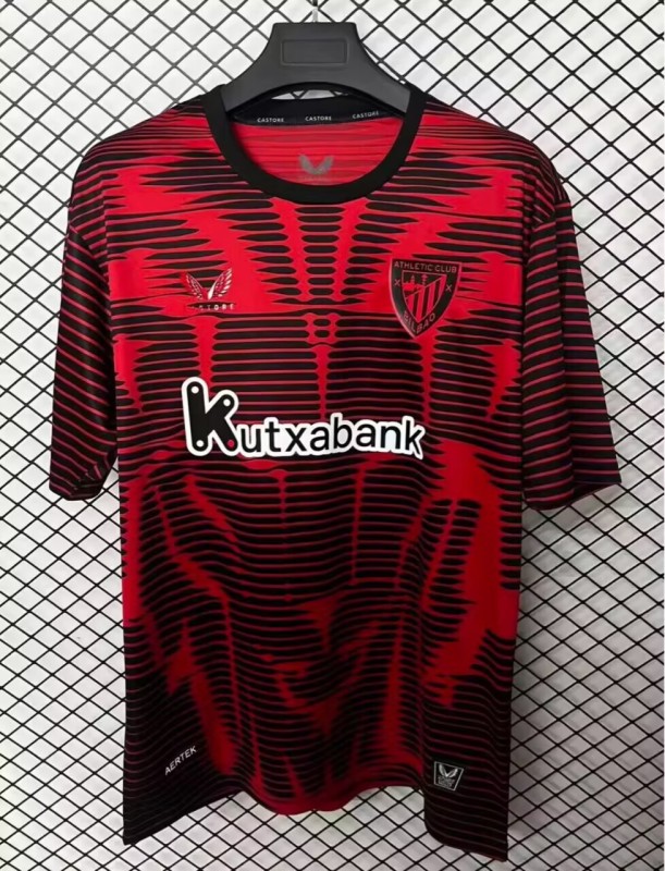 2025-26 Mens Athletic Bilbao Fourth away red soccer Jersey