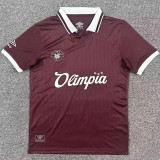 2025-26 Mens CD Olimpia Brown Red Special Edition Soccer Jersey (洪都奥林匹亚）