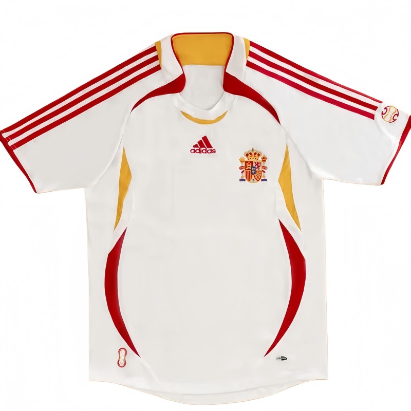 2006 Mens Retro Spain away soccer Jersey