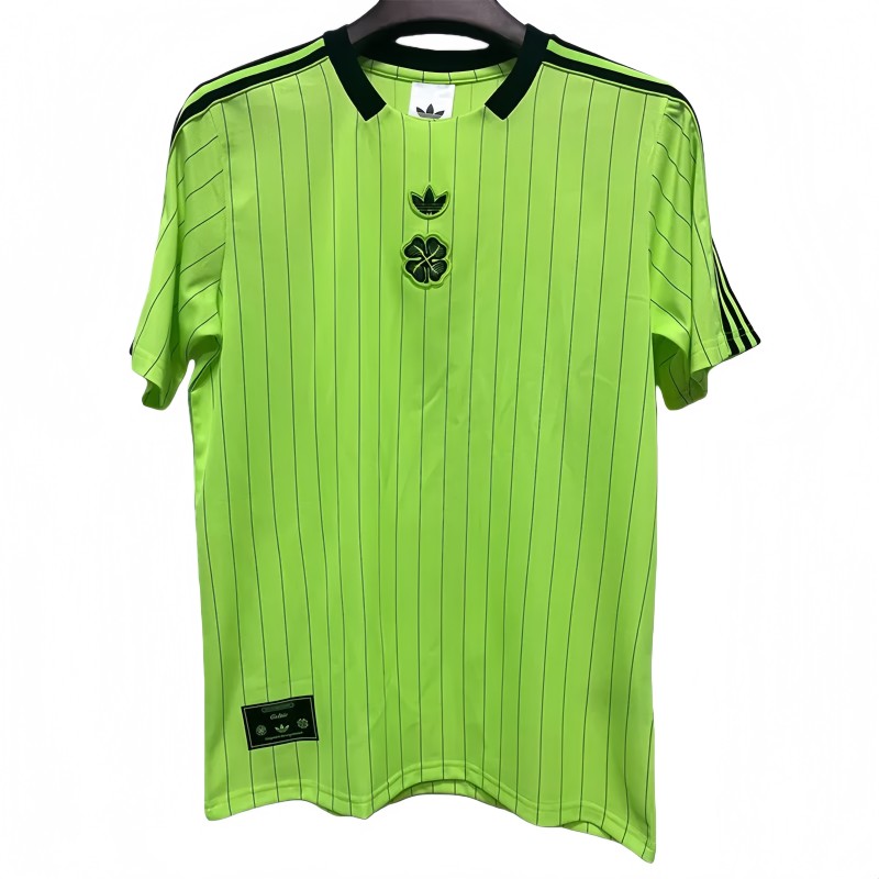 2025-26 Mens Celtic Fluorescent Green casual style soccer Jersey
