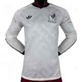 2026-27 Mens Mexico away white Player version long sleeve soccer jersey