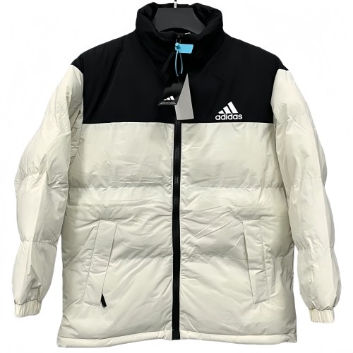 2025-26  AD Black White Hooded Cotton Coat X9001