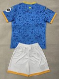 2025-26 Kids Wolves Third away blue soccer Jersey
